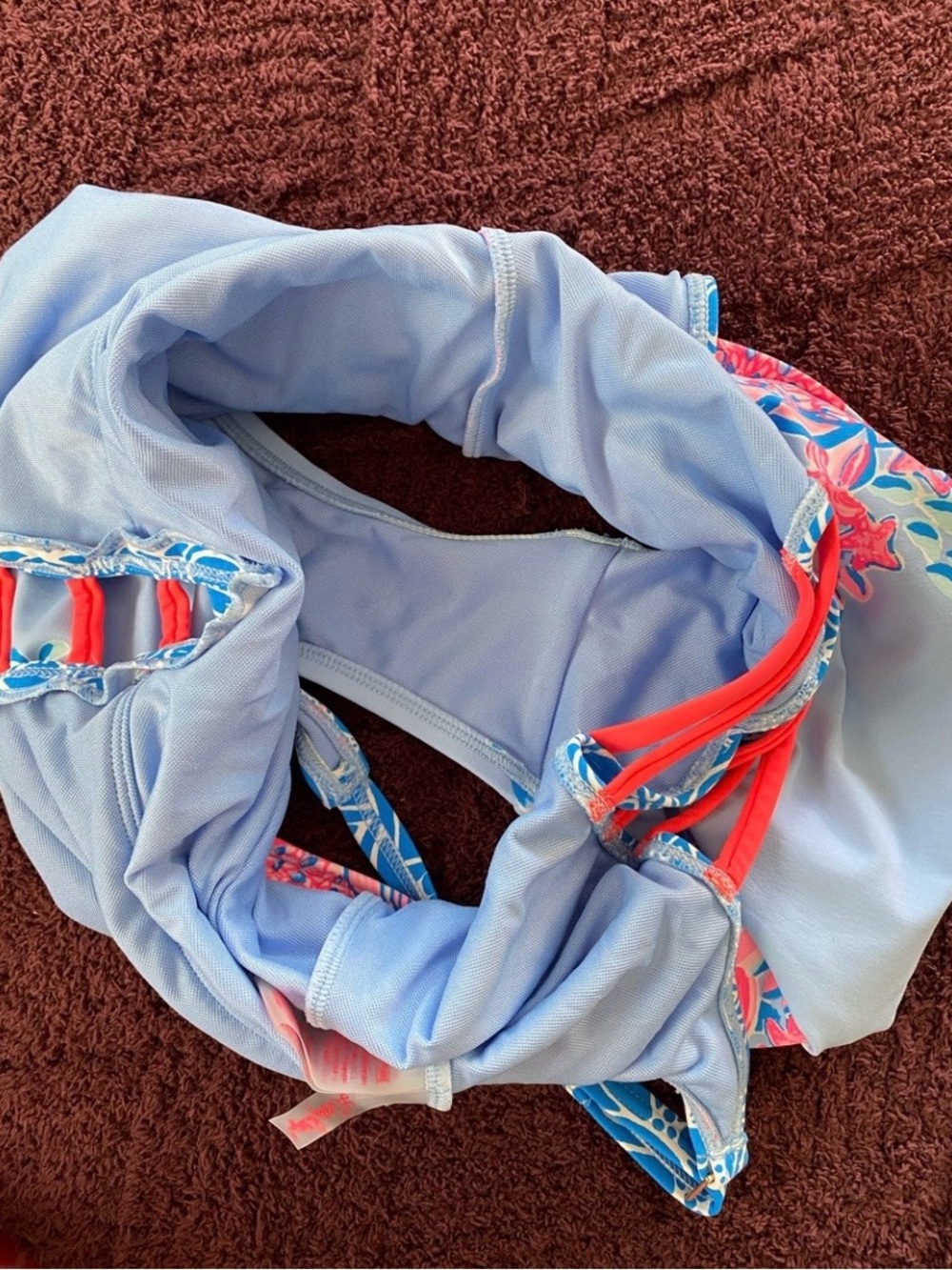 Lilly Pulitzer One-Piece Swimsuit with Pink Floral Accents - Picture 3 of 7